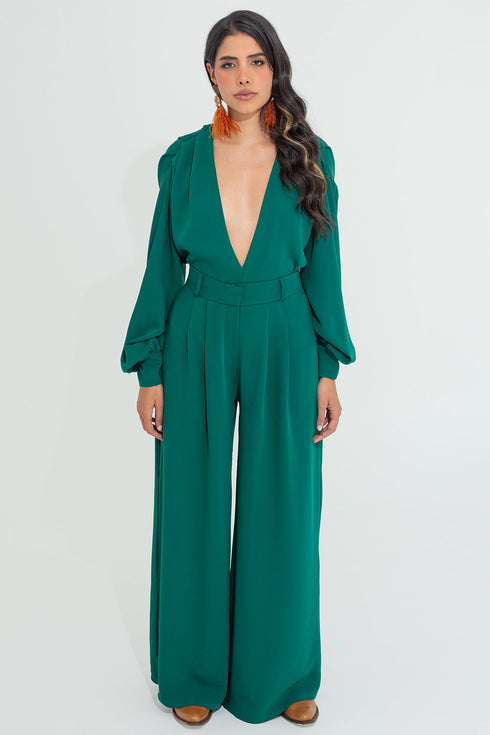 Palazzo Green Pant