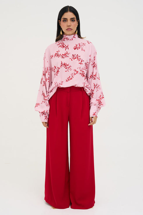 Amanza Pink Floral Top